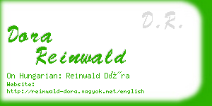dora reinwald business card